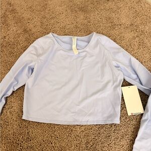 lululemon athletica Soft Blue Long Sleeve Top